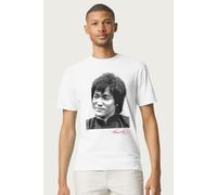 Bruce Lee Men's Smile Kung Fu Martial Arts Legend T-Shirt in White | Size: Medium Bruce Lee White M