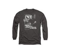 Bruce Lee No Way As A Way Long Sleeve T-Shirt, Charcoal | Size: Large Bruce Lee Charcoal L