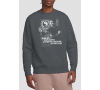 Bruce Lee No Way As A Way Sweatshirt, Charcoal Bruce Lee Charcoal L