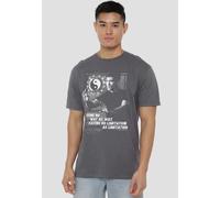 Bruce Lee No Way As A Way T-Shirt, Charcoal in Grey | Size: 4XL Bruce Lee Grey 4XL