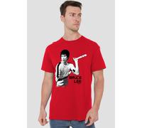 Bruce Lee Nunchucks T-Shirt, Red | Size: Medium Bruce Lee Red M