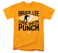 Bruce Lee One Inch Punch Unisex T Shirt, Gold, Small