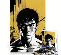 Bruce Lee Portrait Art Adult Jigsaw Puzzles 1000 Pieces Brain Activity Light Enjoyment Accurate Cut Creative Gift (38x52cm)
