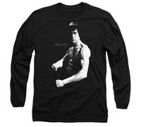 Bruce Lee Stance Unisex Long Sleeve T Shirt, Black, XL