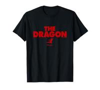 Bruce Lee The Dragon Flying Kick Silhouette Logo T-Shirt