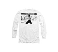 Bruce Lee Triumphant Long Sleeve T-Shirt, White Bruce Lee White M