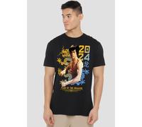Bruce Lee Two Tone Year Of The Dragon T Shirt, Black Bruce Lee Black 4XL