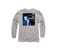 Bruce Lee Water Long Sleeve T-Shirt, Athletic Heather in Grey | Size: Small Bruce Lee Grey S