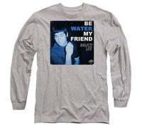 Bruce Lee Water Unisex Long Sleeve T Shirt, Athletic Heather, M