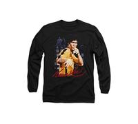 Bruce Lee Yellow Jumpsuit Long Sleeve T-Shirt, Black | Size: Medium Bruce Lee Black M