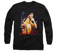 Bruce Lee Yellow Jumpsuit Unisex Long Sleeve T Shirt, Black, Small