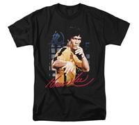 Bruce Lee Yellow Jumpsuit Unisex T Shirt, Black, X-Large