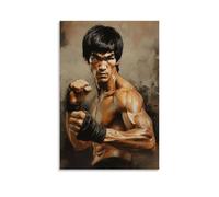 Bruce LeeArt Canvas Print of Oil Paintings Reproduction Modern Canvas Print Artwork Abstract Landscape Pictures Printed on Canvas Wall Art for Home Office DecorationsUnframe-style16x24inch(40x60cm)