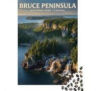 Bruce Peninsula National Park, Canada 1000 Piece Jigsaw Puzzle for Adults, 70x50cm/1000pcs, White Cardboard, Relaxing Indoor Activity And Quiet Weekends