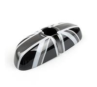 Bruce & Shark Black Union Jack Flag Rear View Mirror Cover For BMW MINI Cooper F56 F55 2014~