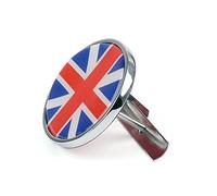 Bruce & Shark Front Grill Badge W/Holder Union Jack Uk Flag for Mini Cooper R50 R55 R56