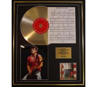 BRUCE SPRINGSTEEN/CD GOLD DISC, SONG SHEET & PHOTO DISPLAY/LTD. EDITION/COA/ALBUM, BORN IN USA/SONG SHEET, DANCING IN THE DARK