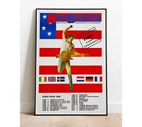Bruce Springsteen Euro-Tour (1986) Live Tour Concert Poster :: Huge 36"x24" Poster Print Similar (Slightly Larger) to A1 Size : Retro Reproduction BRING YOUR WALLS TO LIFE !!