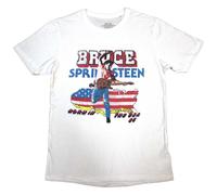 Bruce Springsteen Men's Born In The USA ´85 T-Shirt in White | Size: Large Bruce Springsteen White L