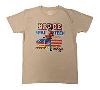 Bruce Springsteen T Shirt Born in The USA 85 Official Unisex Sand M