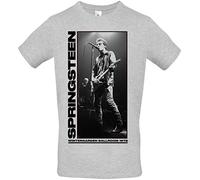 Bruce Springsteen T Shirt Wintergarden Photo Logo Official Mens Grey L