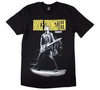 Bruce Springsteen Winterland Ballroom Guitar Official Tee T-Shirt Mens Unisex (Large) Black