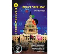 Bruce Sterling Distraction Paperback Book Bruce Sterling Multicolor