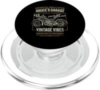 Bruce's Garage Vintage Motorcycle Design PopSockets PopGrip for MagSafe