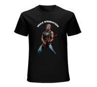 Bruces The E Street Band Springsteens Mens Unisex T-Shirt Graphic Print Top Black Tee 3XL