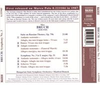 BRUCH: SYMPHONY NO. 3; SUITE ON RUSSIAN THEMES NEW CD