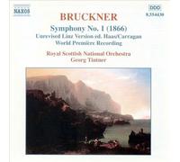 BRUCKNER: SYMPHONY NO. 1 (1866) NEW CD