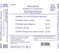 BRUCKNER: SYMPHONY NO. 4 'ROMANTIC" NEW CD