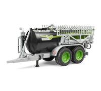 Bruder 02036 Fliegl Barrel Trailer JumboLine Plus - 1:16 Scale, Barrel Trailer, Tilting Bed, Removable Side Panels &Tow Hitch Compatible with Bruder Vehicles & bWorld Accessories | Ages 3+