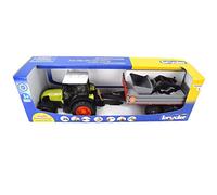 Bruder Claas Nectis 267F with Front Loader and Tipping Trailer - U02112