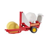 Bruder 02122 Bale Wrapper with Yellow and White Bales (Color May Vary)