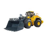 Bruder 02458 Volvo L260H Wheel Loader - 1:16 Scale Heavy-Duty Construction Loader with Movable Boom & Bucket, Articulated Steering, | Compatible with Bruder Implements & bWorld Accessories | Ages 3+