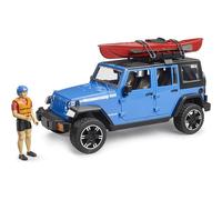 Bruder 02529 Jeep Wrangler Rubicon Unlimited with Kayak and Kayaker
