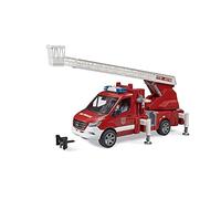 Bruder Mb Sprinter Fire Service With Turntable Ladder Pump And Light & Sound Module 02673 Construction Game Red Kids