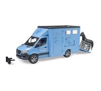 bruder 02674 Mercedes-Benz Sprinter Animal Transporter with 1 Horse Farm Agriculture Horse Riding Accessories Horse Stable Horse Trailer Vehicle Play Set Bworld 1:16