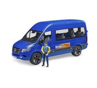 Bruder 02681 MB Sprinter Transfer with Driver 1:16 Vehicles, Transporter, Bus, Car, Bworld Figure, Boys and Girls Ages 3+