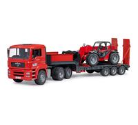 Bruder 02774 Man TGA Low Loader Truck with Manitou Loader