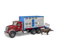 Bruder 02830 Mack Granite Cattle Transportation Truck with 1 Cattle