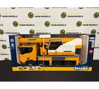 BRUDER 03571 1:16 SCALE SCANIA SUPER 560R LIEBHERR CRANE TRUCK WITH LIGHTS