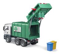 Bruder 03763 Man TGS Rear Loading Garbage Truck - Green