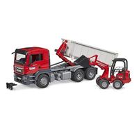 Bruder Man Tgs Container And Schaffer Loader Silver