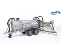 Bruder 1:16 Fliegl barrel trailer with spread tubes in Silver | Size: 1 Pack Bruder Silver 1 Pack