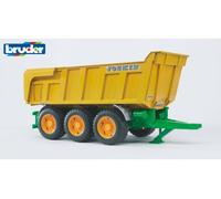 Bruder Tipping Trailer Toy Joskin 02212 - 1:16 Scale Triple-Axle, Opening Tailgate, John Deere