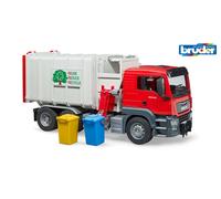 Bruder 1:16 MAN TGS Side loading garbage truck | Size: 1 Pack Bruder Multicolor 1 Pack