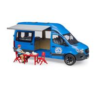 Bruder 1:16 MB Sprinter Camper with driver in Blue | Size: 1 Pack Bruder Blue 1 Pack