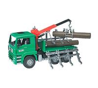 Bruder 2769 Man Timber Truck With Loading Crane And 3 Trunks